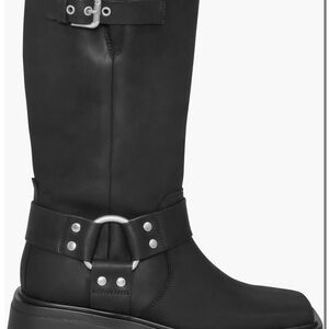 Vagabond Shoemakers Black Leather Women's Moto Boots